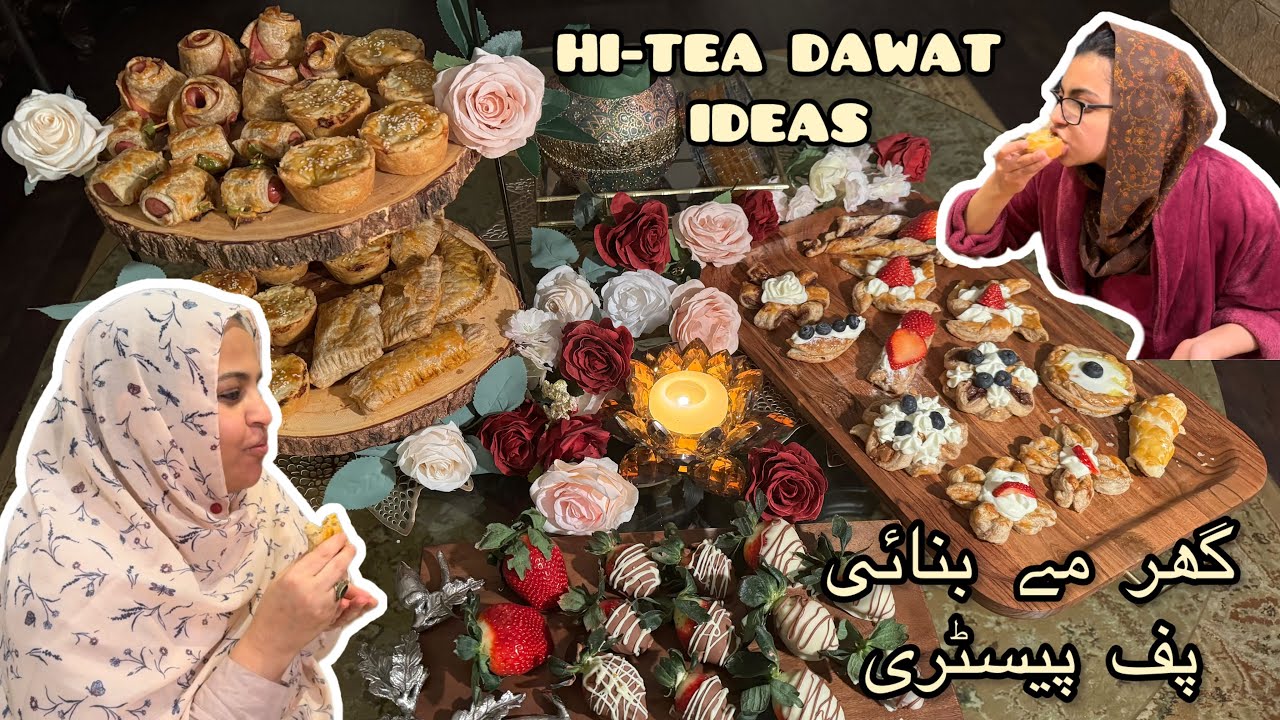 Hi-Tea Dawat Ideas | Shepherd's Puff Pastry Ki Variety | Cooking Vlog