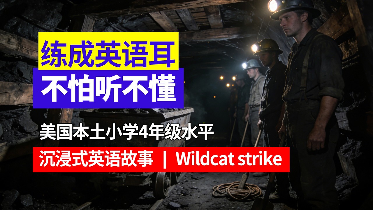 美国小学4年级水平｜沉浸式跟读｜用母语法自然形成英语耳｜从适合你的难度开始 大量反复听｜Wildcat strike#英语口语 #英语听力 #日常英语 #母语学习法 #英语故事