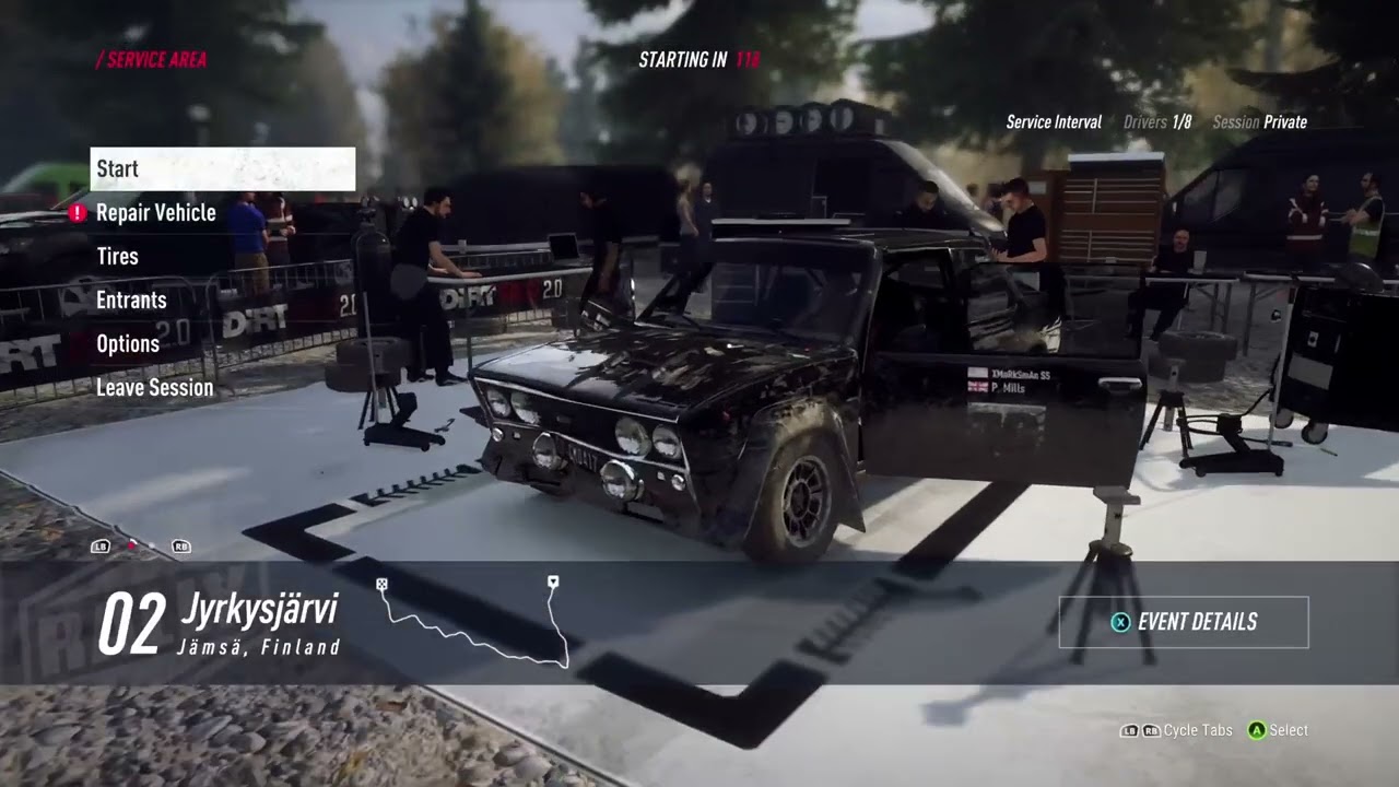Dirt 2.0-Rally flat out