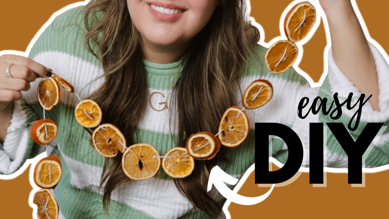 🍊КАК СДЕЛАТЬ Апельсиновую гирлянду! (она прослужит долгие годы)