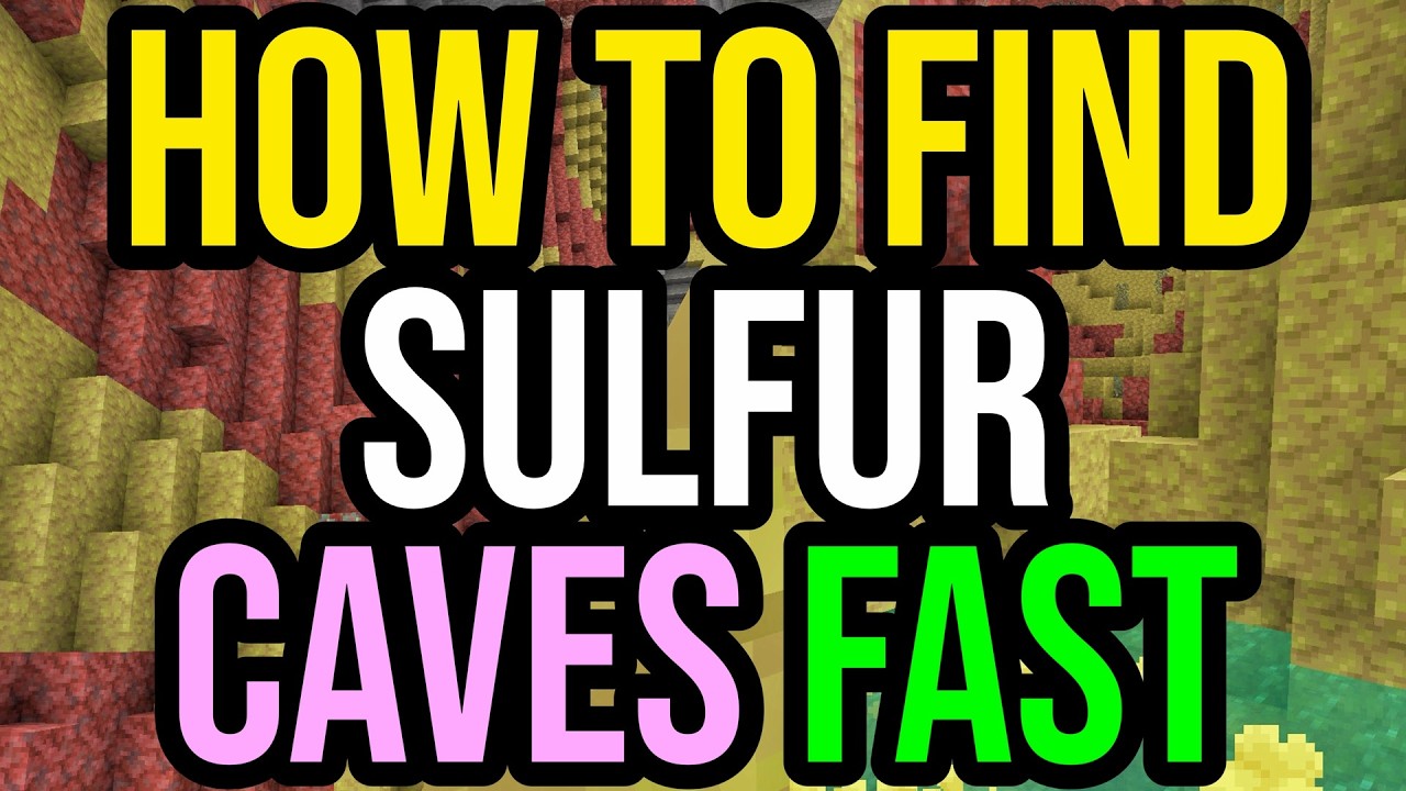 How To Find SULFUR CAVE BIOME FAST in Minecraft!