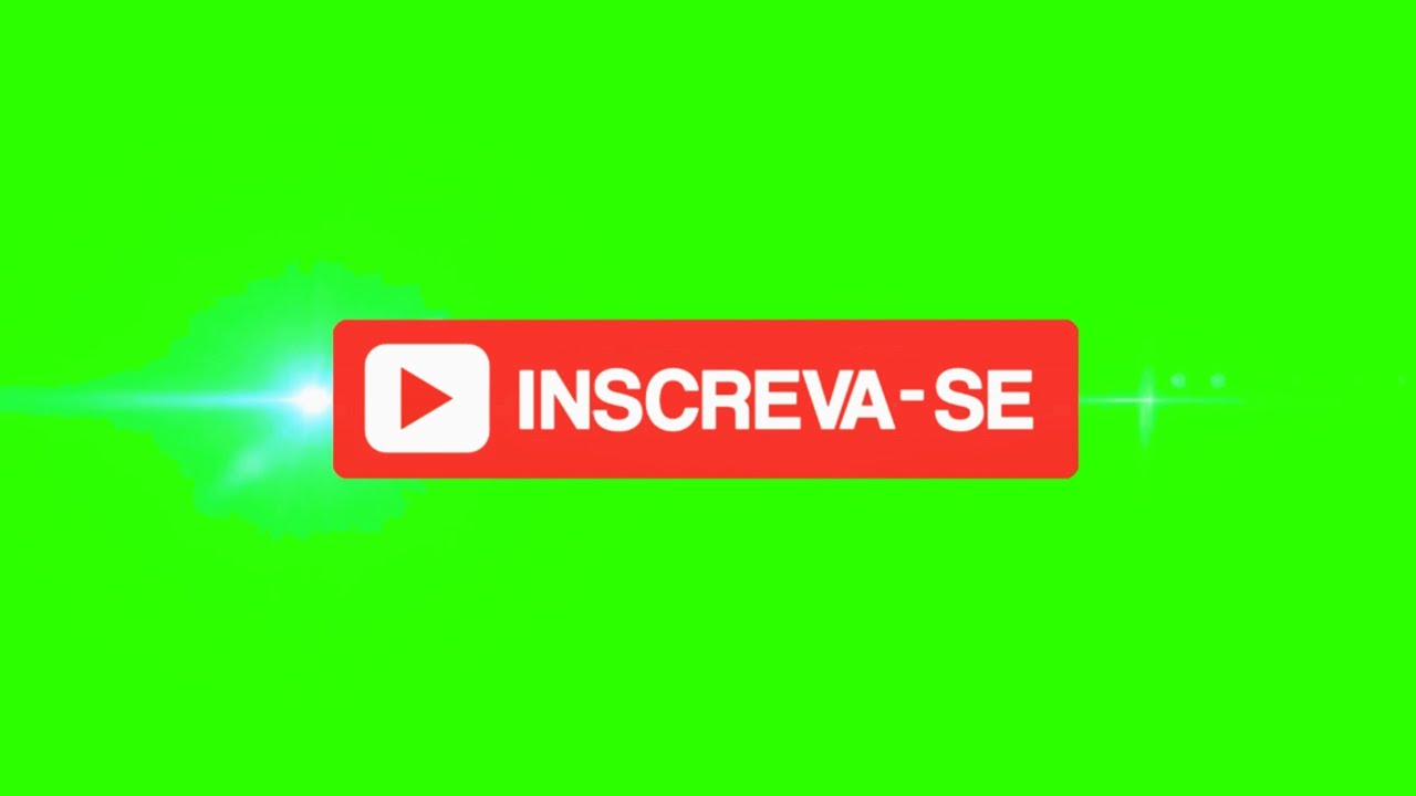 Brazilian Subscribe Buttons #2 / Green Screen - Chroma Key