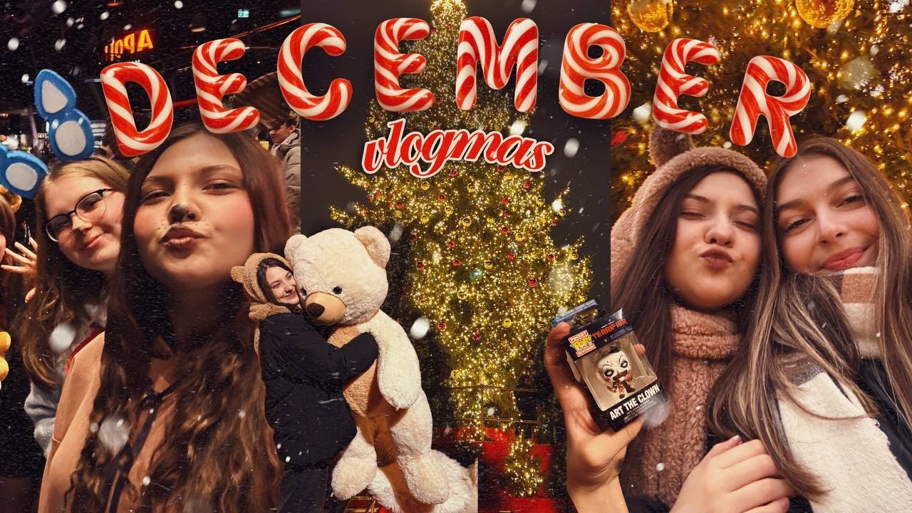 Декабрьский влог🎅🏻| Рождественский Вильнюс| Сходили на фильм Fnaf2| Празднуем новый год с друзьями
