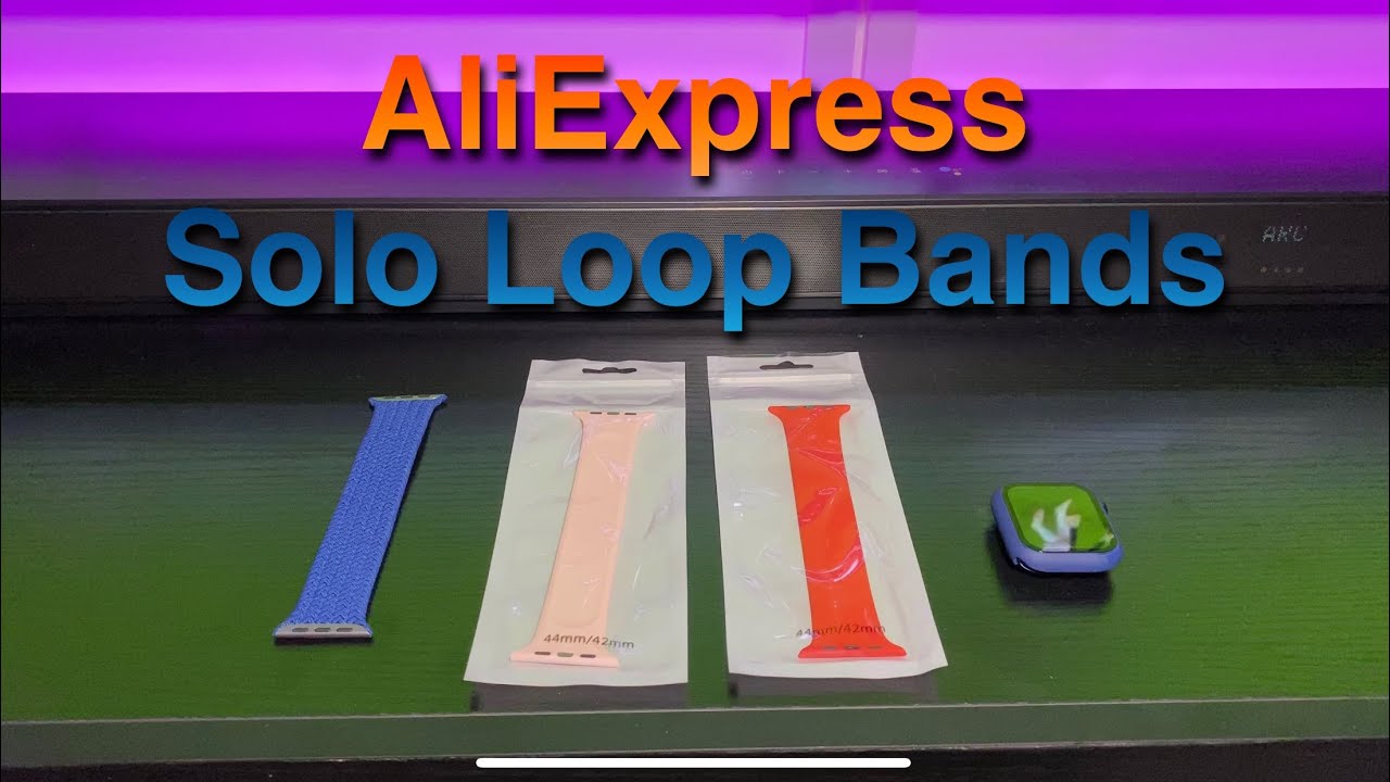 AliExpress - Solo Loop bands - Apple Watch Series 6/SE