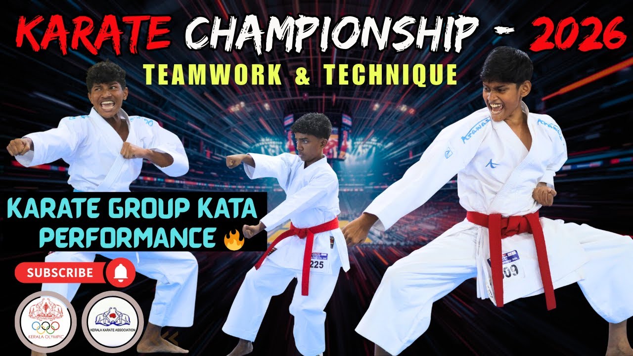 UNITED IN DISCIPLINE ⚡️ Karate Group Kata Showdown 🔥 Kerala Karate Championship | Kerala Olympic