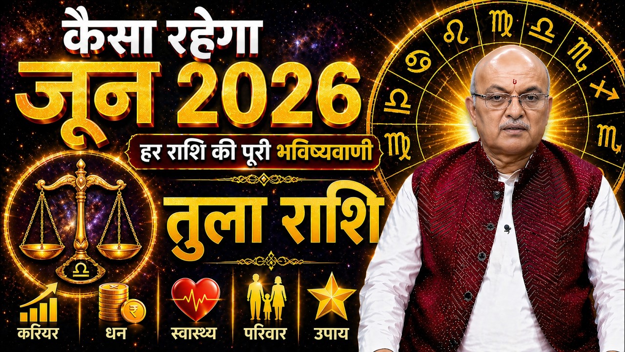 Tula Rashi JUNE 2026 Rashifal जून  राशिफल by SHREE SACHIDANAND VASHISHT