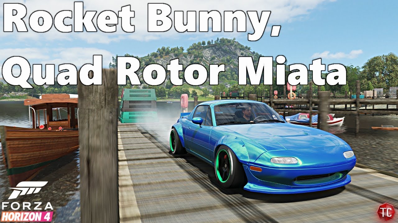 Forza Horizon 4: QUAD ROTOR, Rocket Bunny Miata!! Drift Build
