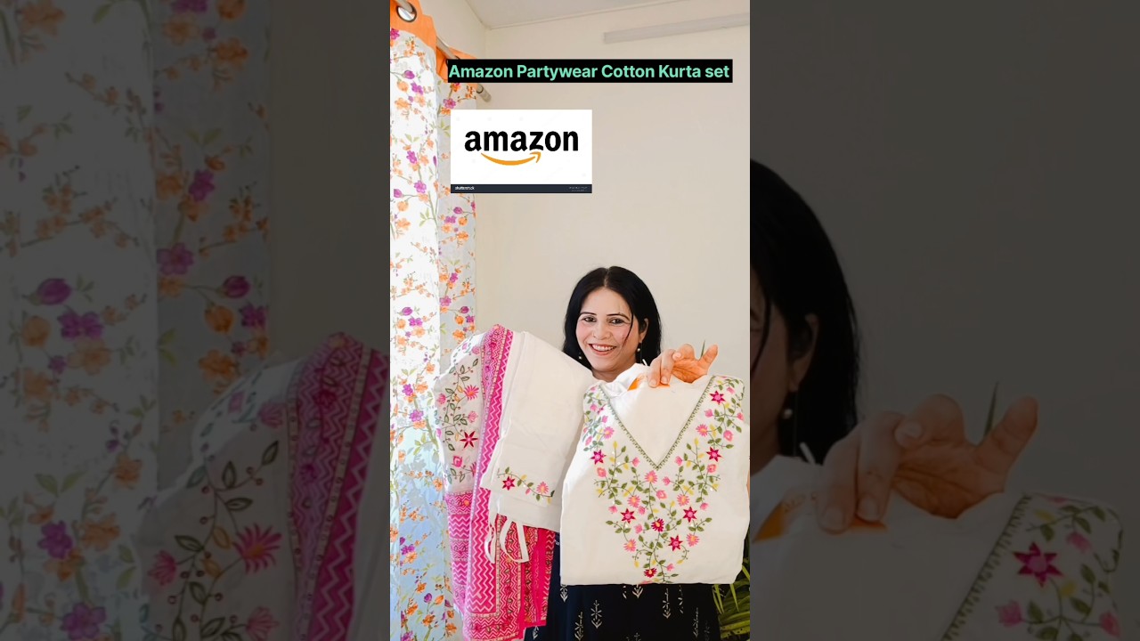 Cotton Kurta Set|| Amazon kurta Set haul|Partywear kurta set💞|