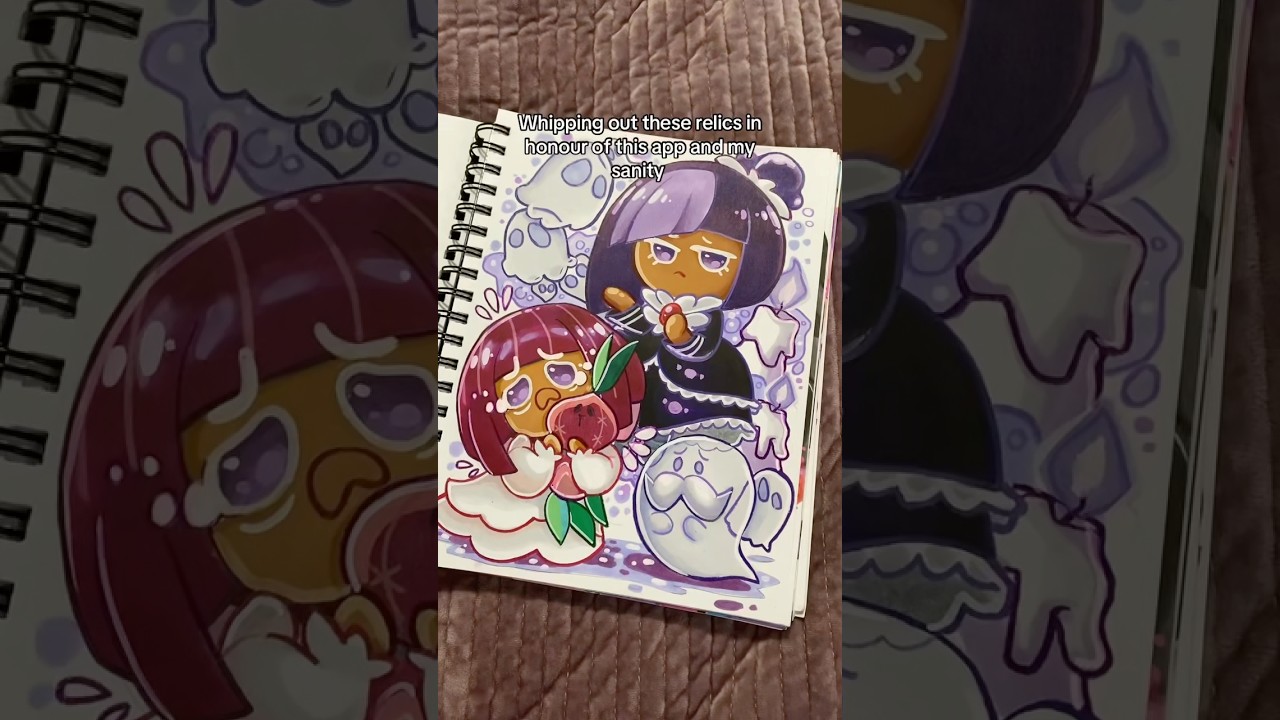 My Cookie Run Art (rip tiktok) #cookierun #gouache #markers #art #drawing #crk #cookierunkingdom