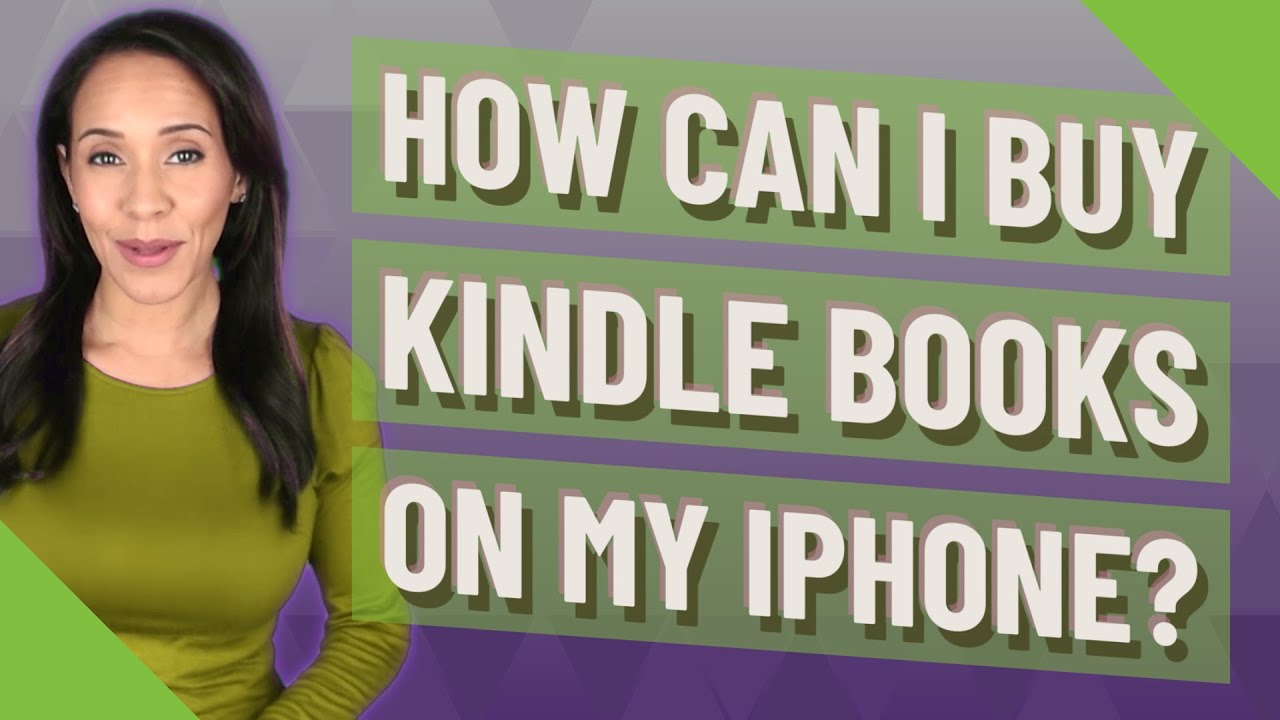 How can I buy Kindle books on my iPhone?