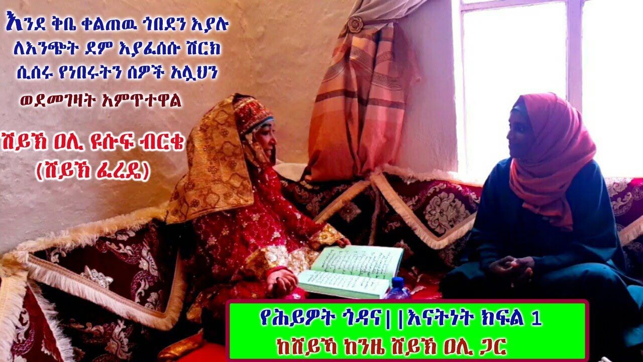 የሕይዎት ጎዳና ||ክፍል 1||የታላቁ የአሏህ ወሊይ የሸይኽ ዐሊ ዩሱፍ የሕይዎት ጉዞዎች||ከሸይኻ ከንዜ ሸይኽ ዐሊ ጋር የተደረገ ቆይታ@ኒሳኡል መሻሪዕ