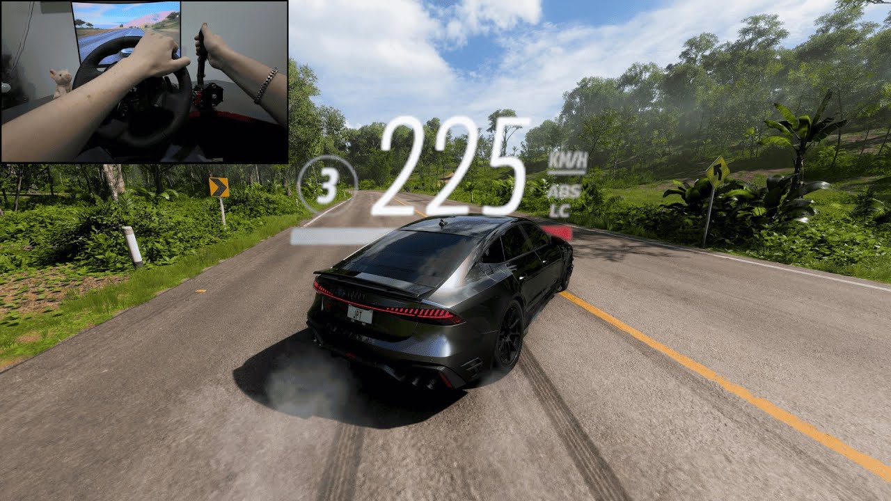 This Audi RS7 Feels INSANE on Logitech G923 Steering Wheel | Forza Horizon 5