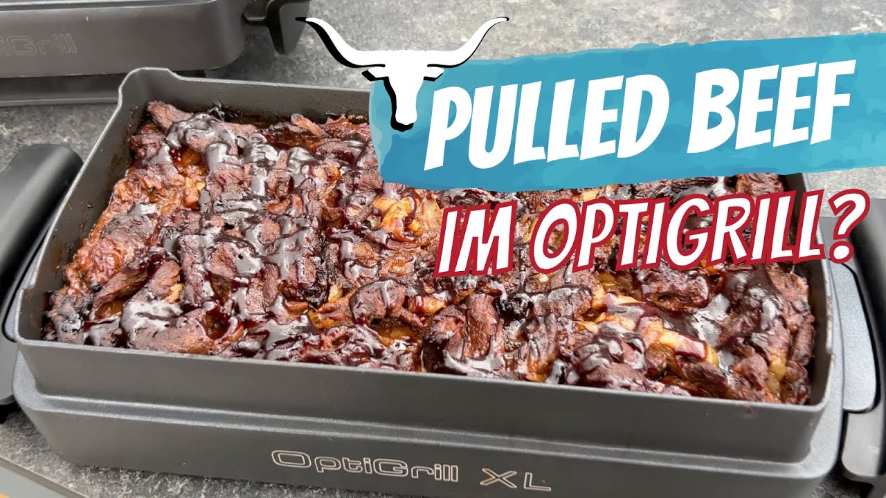 Pulled Beef im OptiGrill in der Backschale