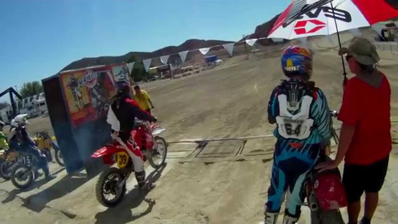 CALVMX AHRMA 9-6-14 at Glen Helen National Motocross Track, Race 4, Moto 2, Gate 2