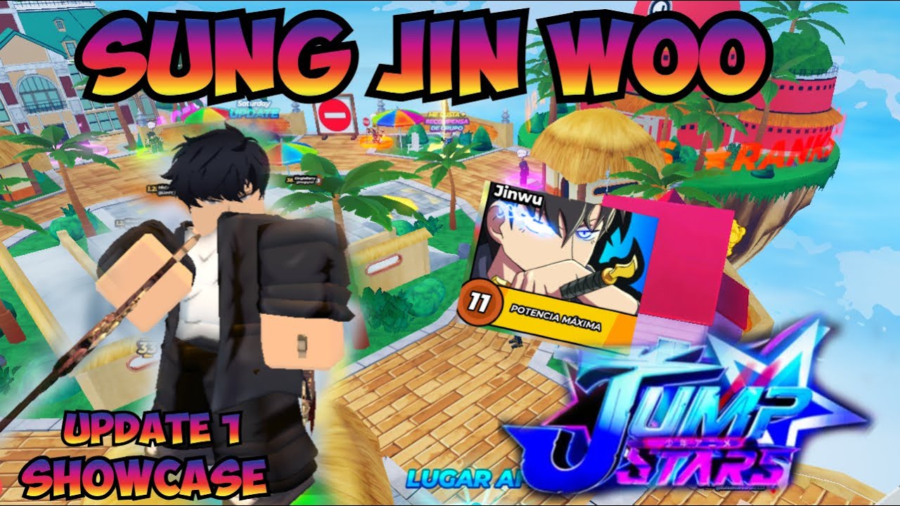 UPDATE 1 DE JUMP STARS SUNG JIN WOO  SHOWCASE #roblox