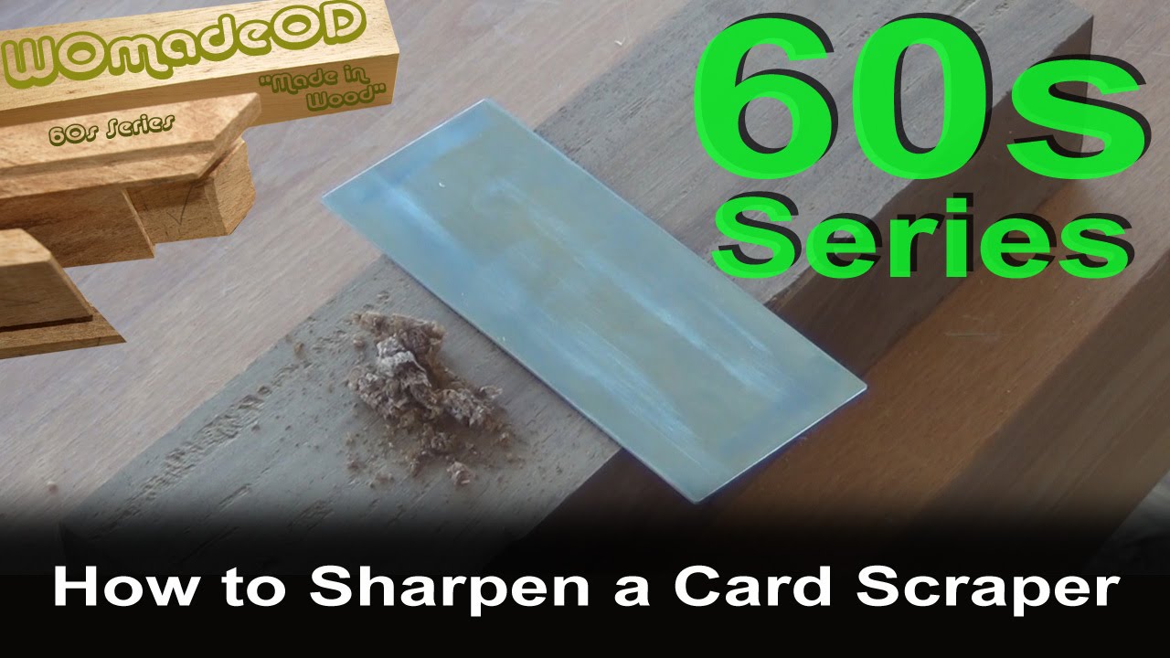 How to Sharpen a Card Scraper in 60sec