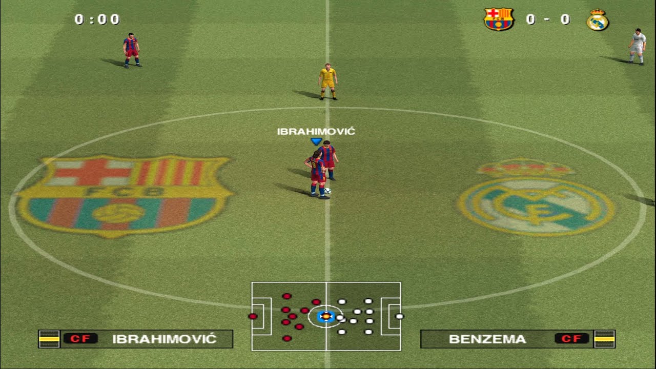 PES 2011 - ФК Барселона против Реал Мадрид | Геймплей на PS2 в HD качестве