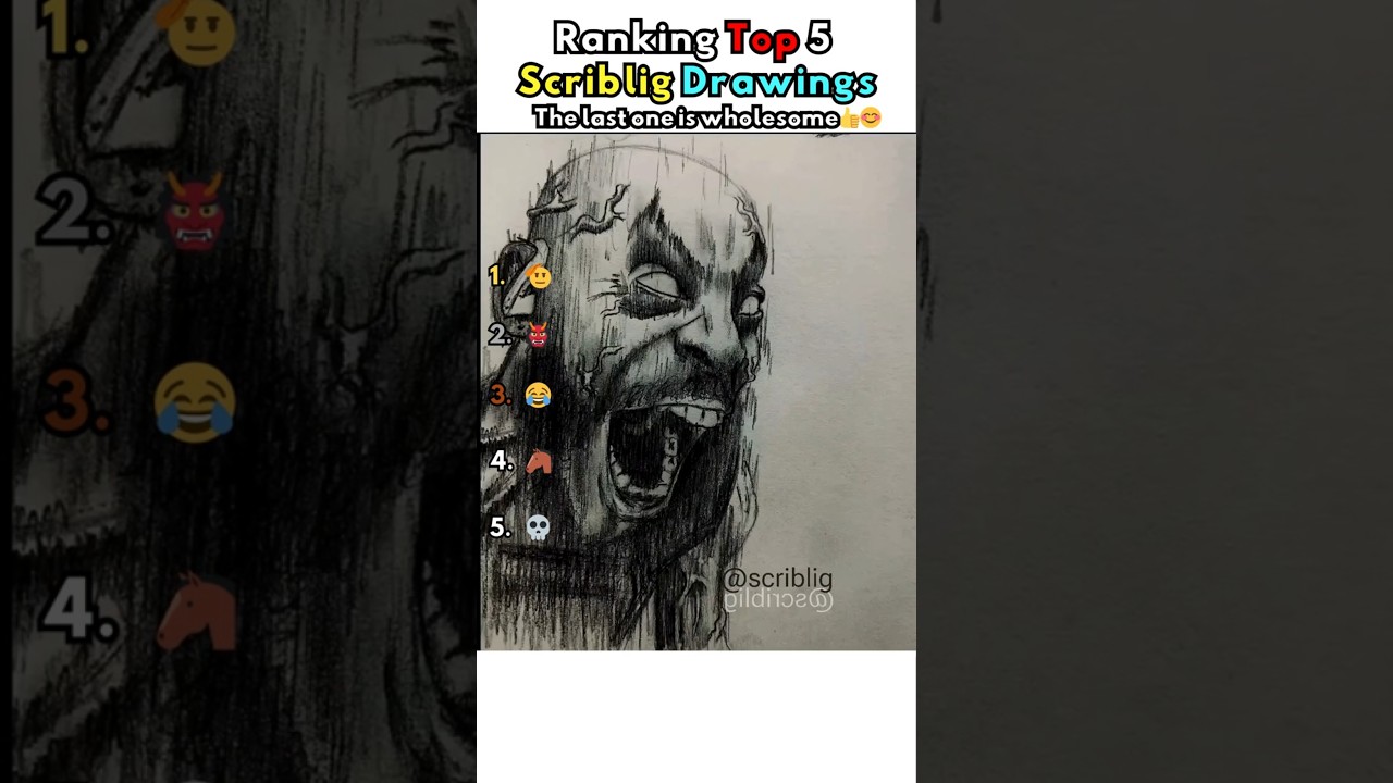 Ranking Top 5 Scriblig Drawings *The last one is wholesome👍😊*