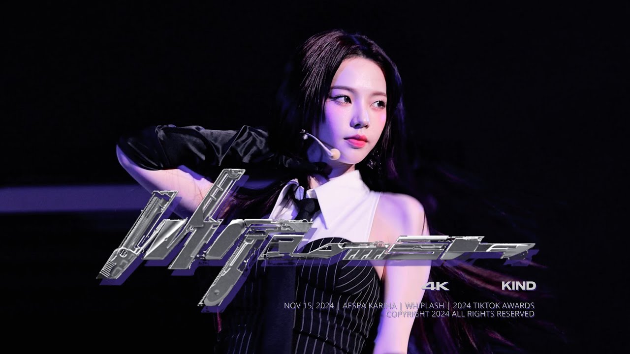 4K | 20241115 TikTok Awards | Whiplash | aespa Karina
