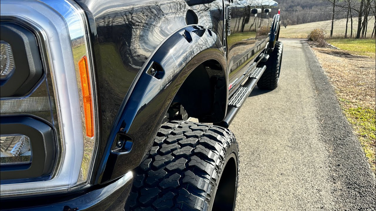 Как установить расширители крыльев Bushwacker Pocket Style на F350 2023 года