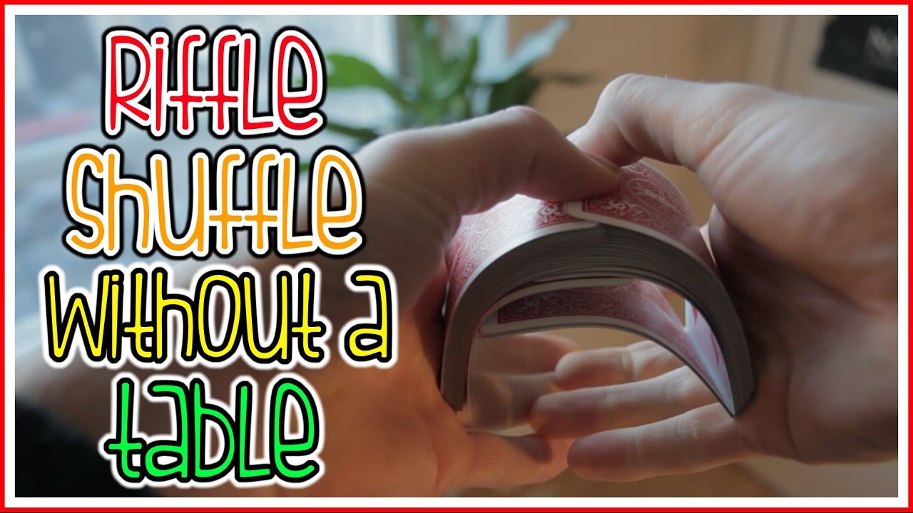 How to: Riffle Shuffle Cards without a Table (with a bridge, in the air) | Card Trick Tutorial