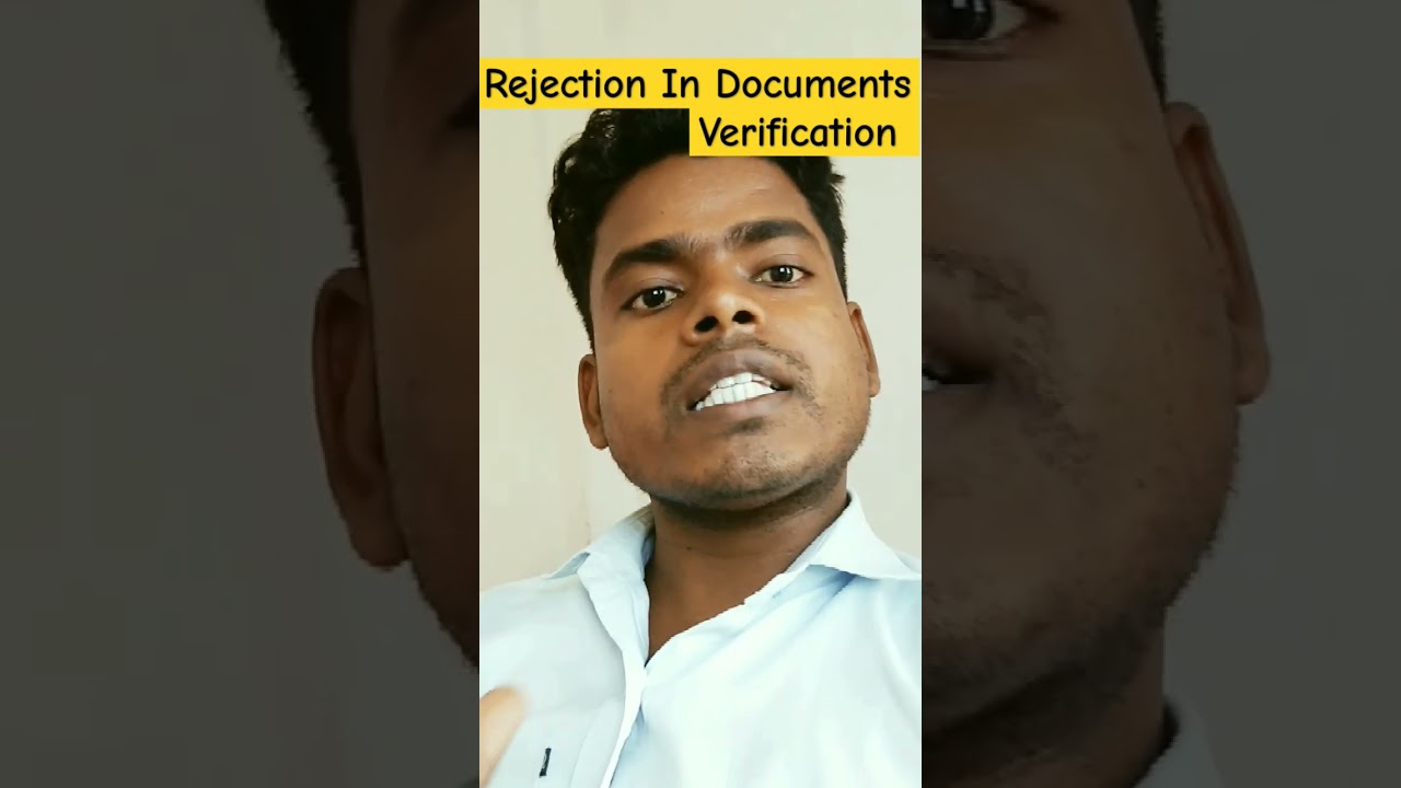 Rejection In Documents Verification😢|Ssc Cgl Chsl |Railways #shorts #ssc #Documents