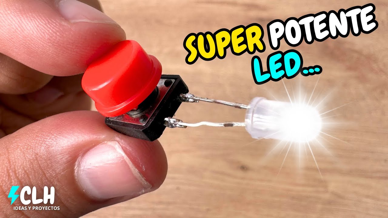 Este es el PROYECTO Electr&oacute;nico LED M&Aacute;S FACIL DEL MUNDO!⚡