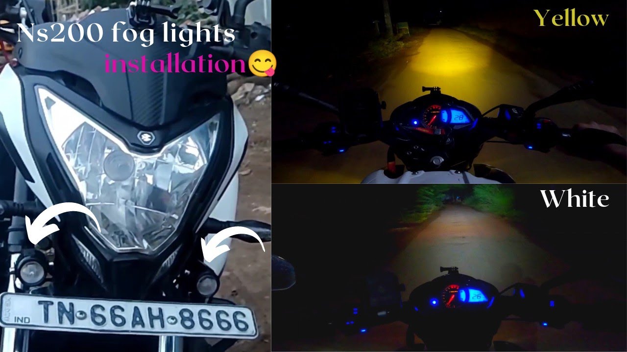 Installing new fog lights on my Ns200🤩 | Dual beam | Ns200 modification | Lifetime Traveller | Tamil