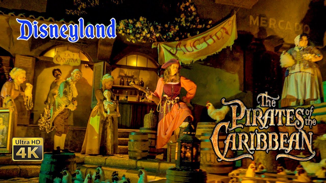 2019 Disneyland Pirates of the Caribbean On Ride Ultra HD 4k Low Light POV