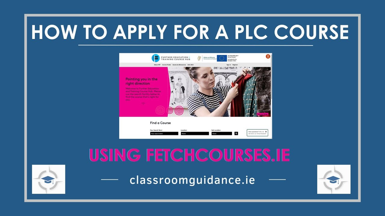 How to apply to a PLC Course using FETCHCourses.ie