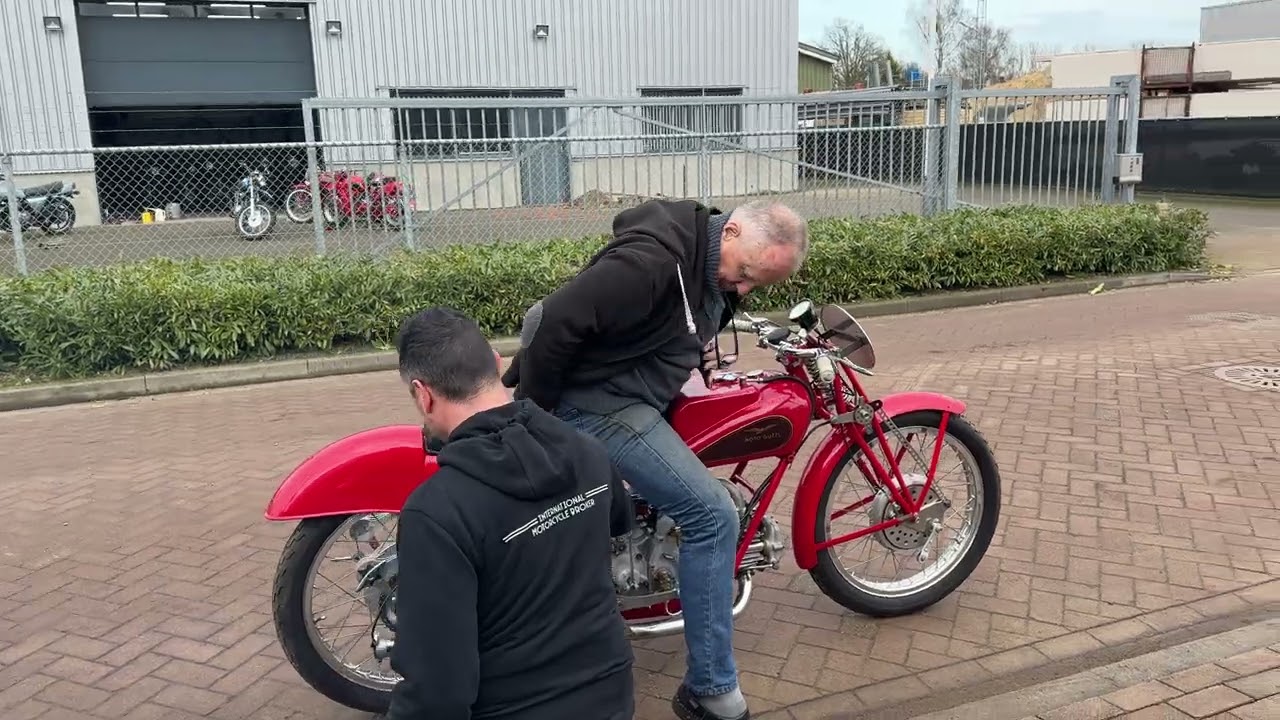Moto Guzzi 500 Racer first startup