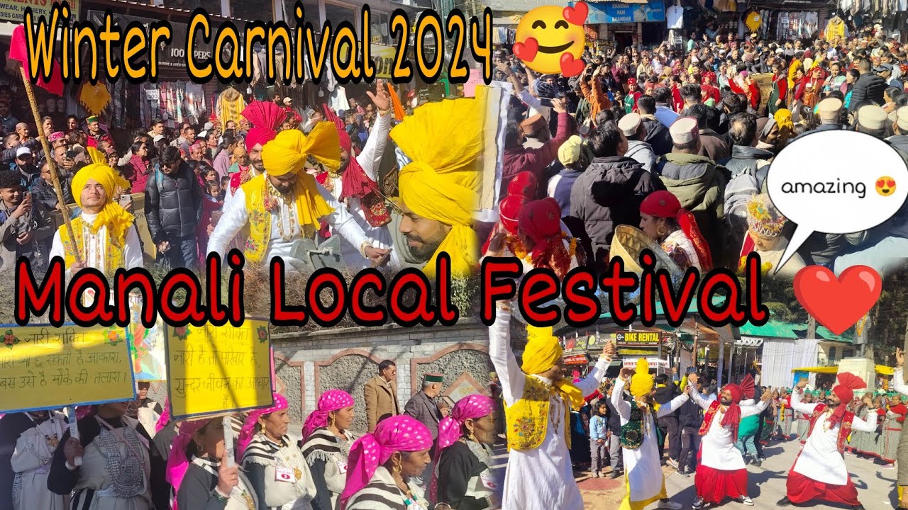 Winter Carnival Manali 2024 🥰 Local Festival 🎉
