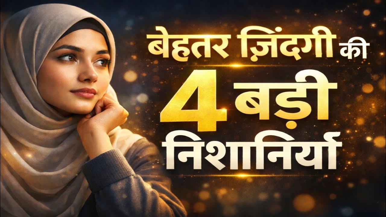 जब अल्लाह बेहतर ज़िंदगी देने वाला होता है | बेहतर ज़िंदगी की 4 बड़ी निशानियाँ | Islamic Reminder