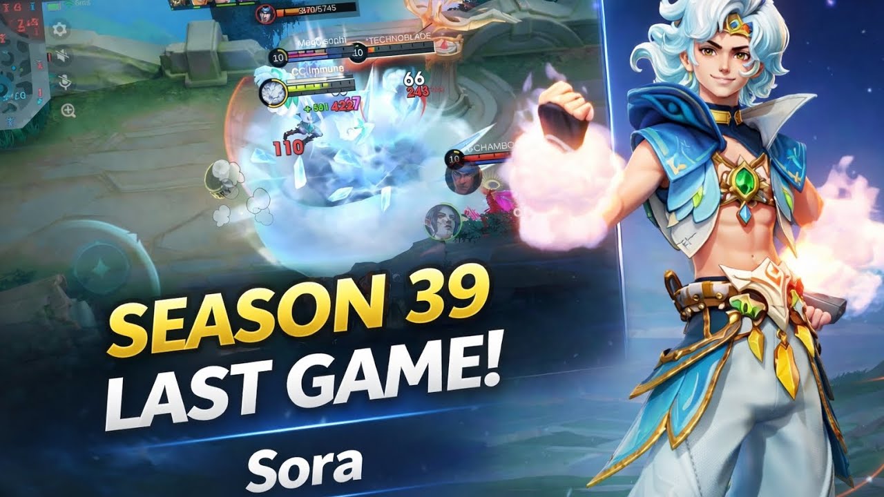 SEASON 39 LAST GAME! 😱 19 KILLS Sora DOMINATION | High Rank