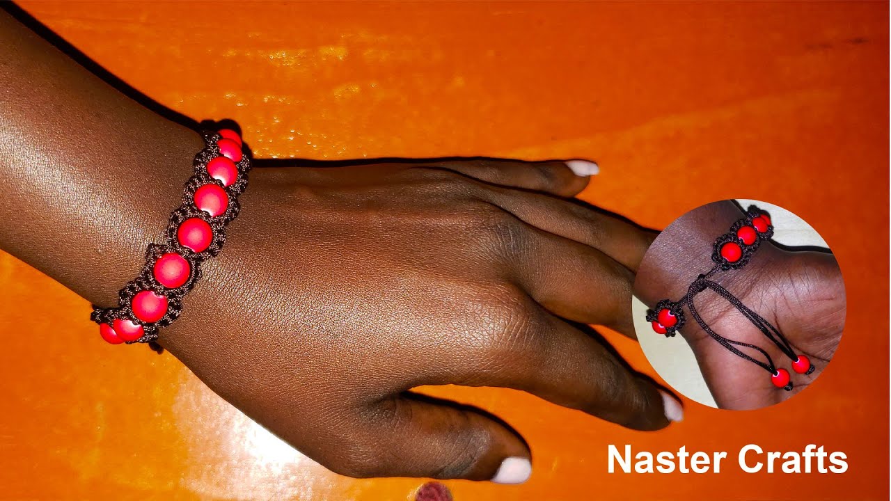 How to make a floral beaded bracelet @NasterCrafts