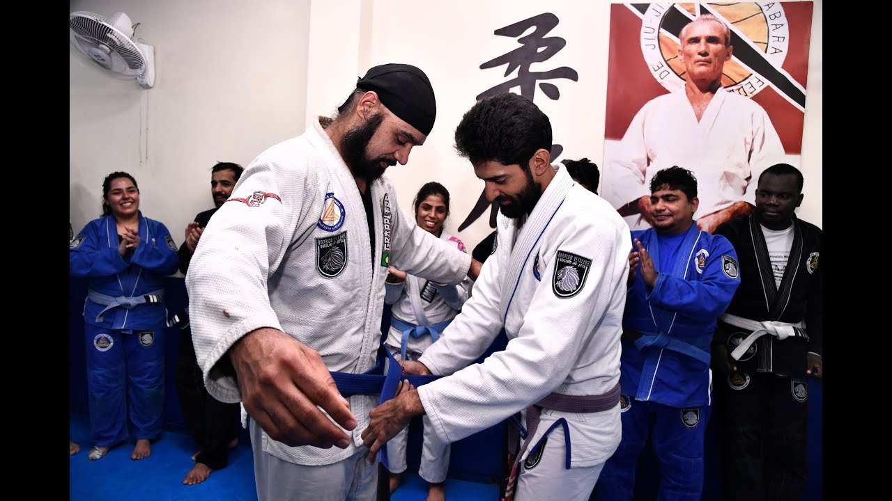 Jasbinder Gulati Promoted to Blue Belt - BJJ India