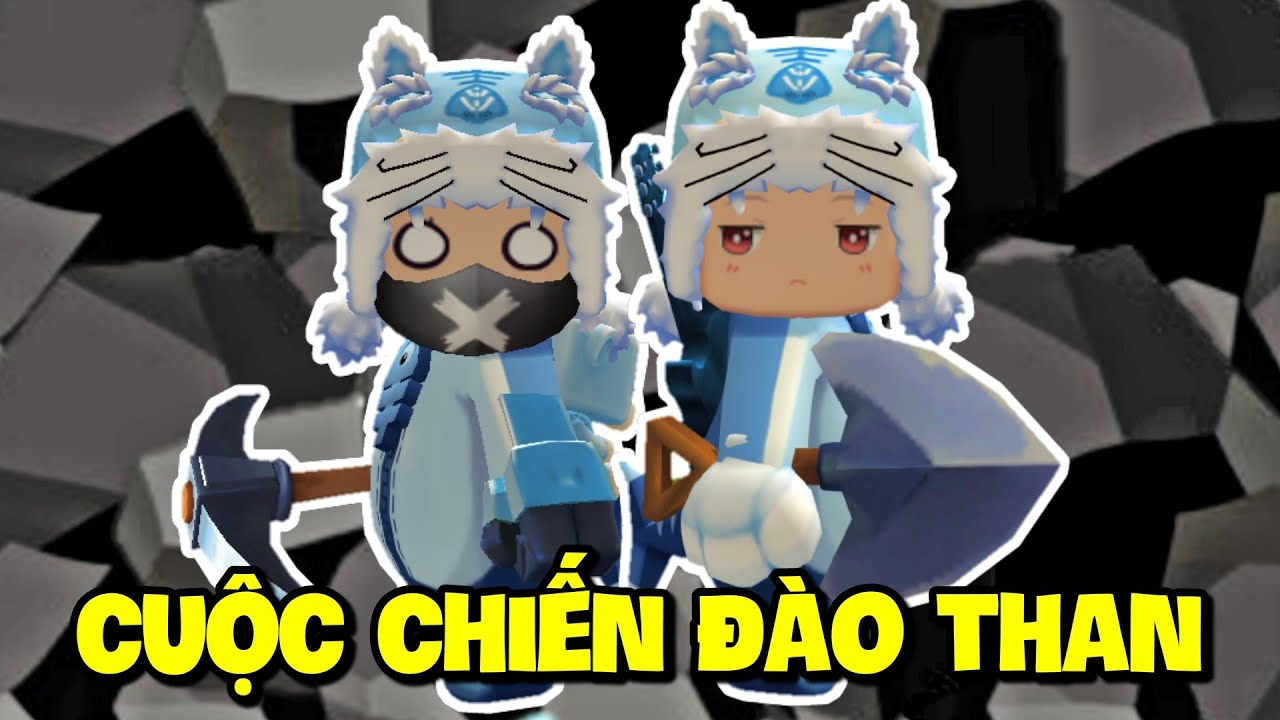 MINI GAME: CUỘC CHIẾN ĐÀO THAN MEOWPEO CHẾ TẠO ĐỒ VIP TỪ THAN TRONG MINI WORLD