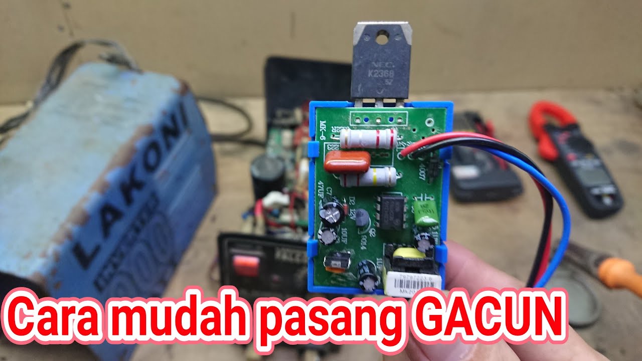 Cara pasang GACUN pada MESIN LAS LAKONI FALCON 120e
