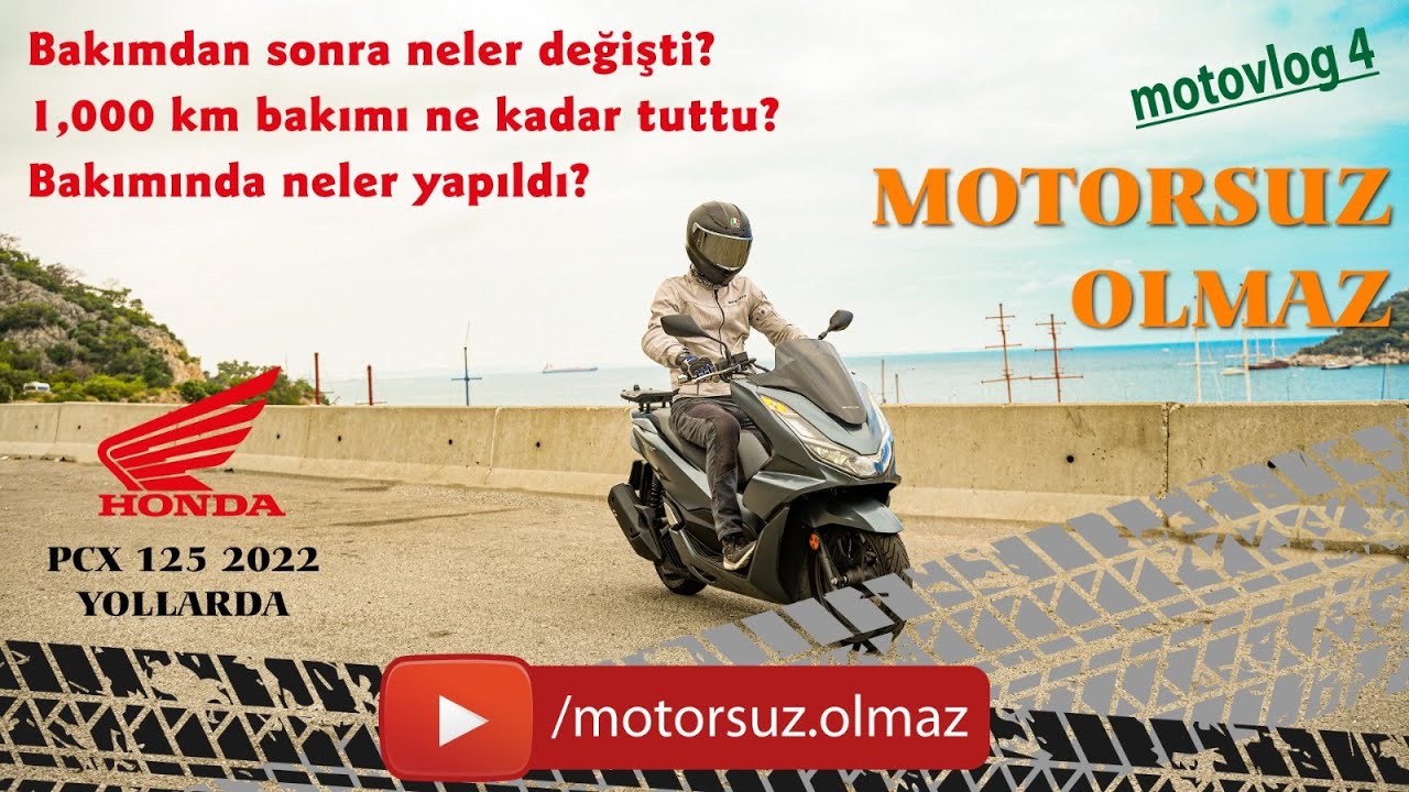 Honda Pcx 125 Yeni Kasa 1.000 KM Bakımı Ne Kadar Tuttu? Bakım Sonrası Neler Değişti? #motovlog 4