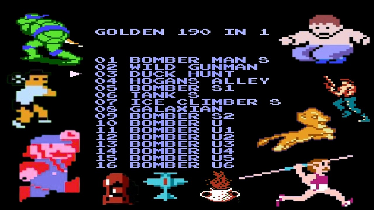 Playing 190 Classic NES Games in One Video!