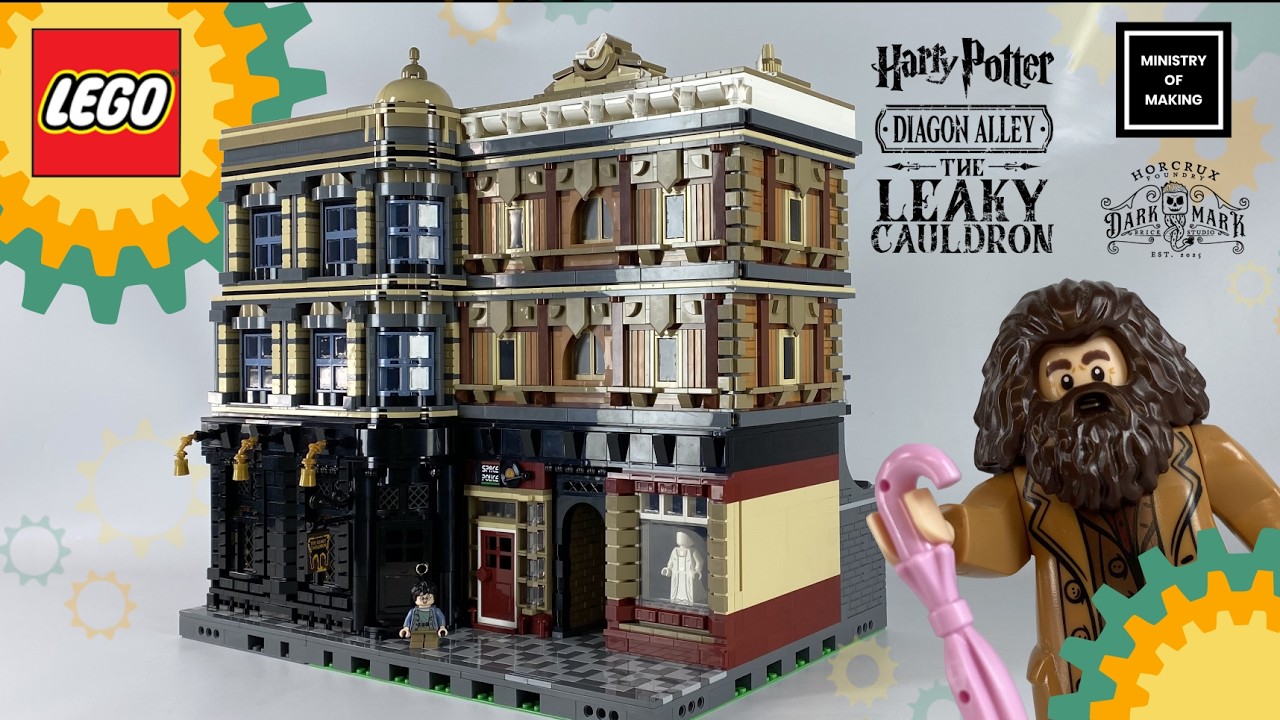 Lego Leaky Cauldron Diagon Alley Modular MOC review #harrypotter