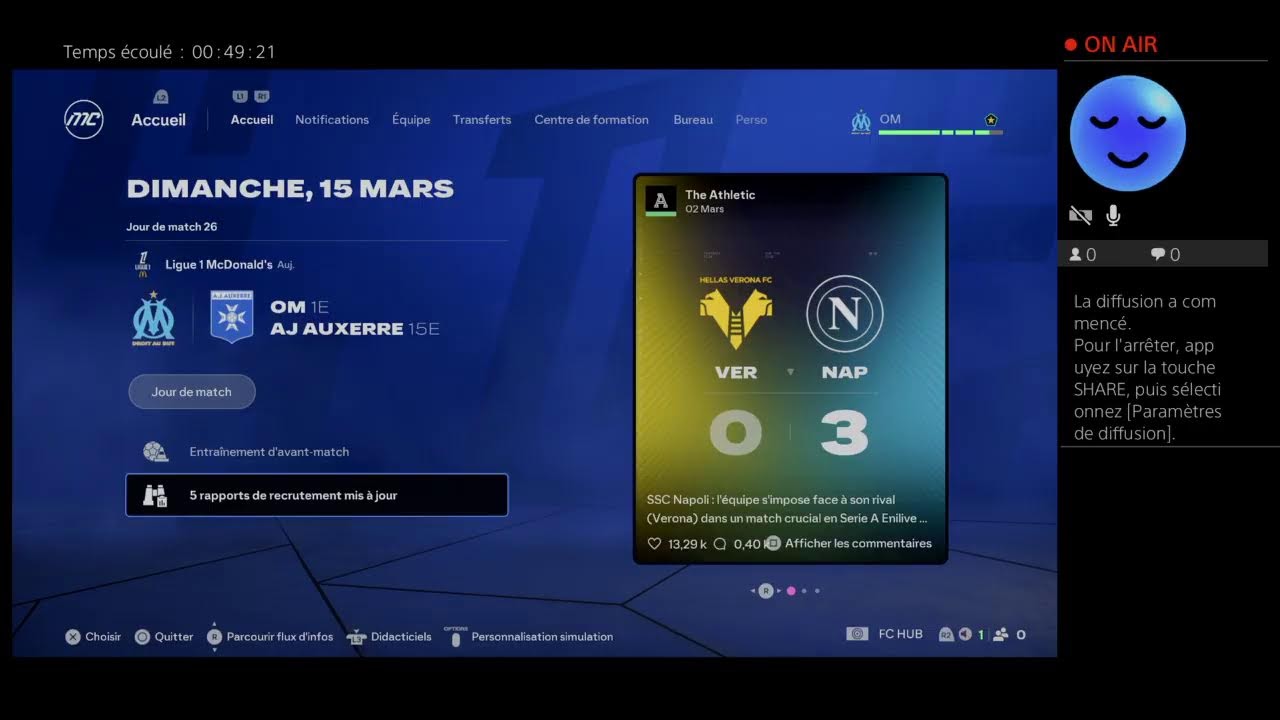 Carrière Manager OM #6 Liverpool en 8 ème