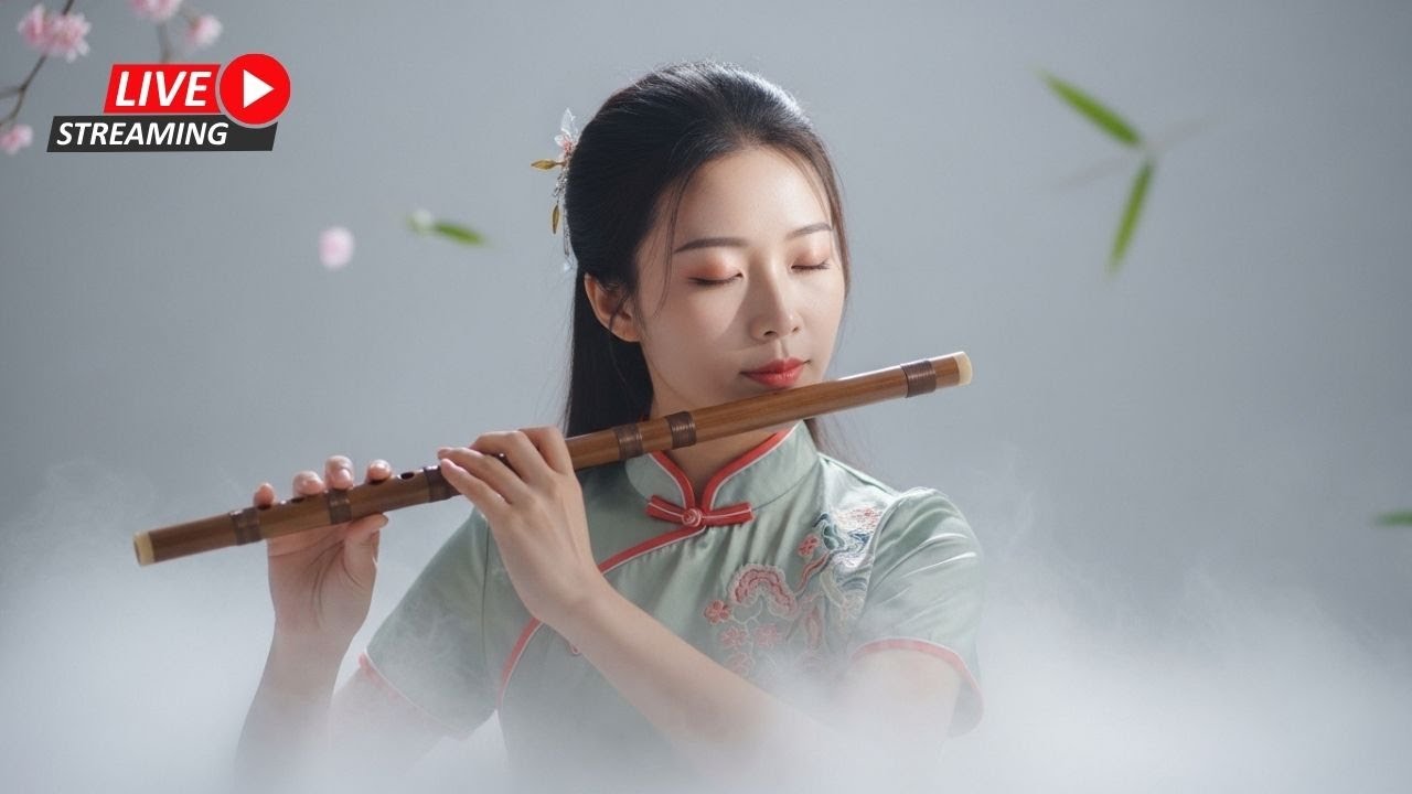 Healing Bamboo Flute LIVE 🍃 Soft Instrumental for Relaxation & Study 疗愈竹笛直播｜学习与放松