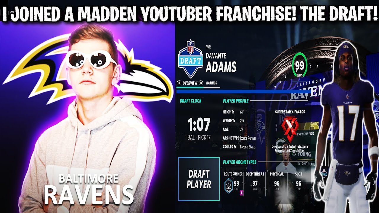 I JOINED A MADDEN YOUTUBER CONNECTED FRANCHISE! DRAFTING OUR TEAMS! MADDEN YOUTUBER CFM EPISODE 1!