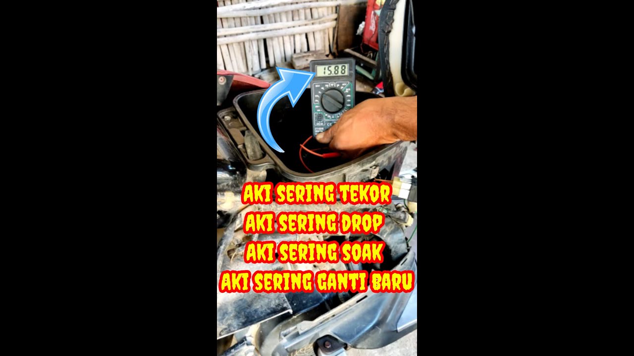 penyebab aki sering tekor|aki sering drop|aki sering soak #shorts #shortstutorial