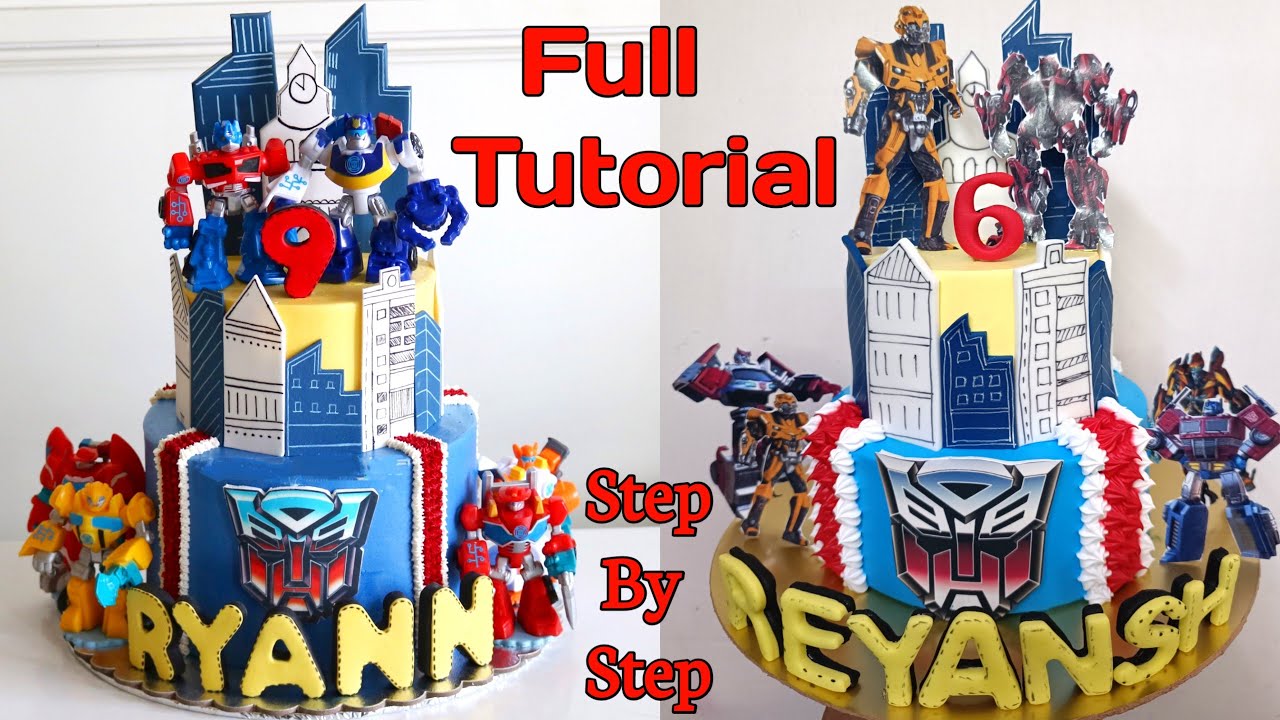 Transformers Birthday Cake | Transformer Theme Cake | Optimus Prime Transformers Cake