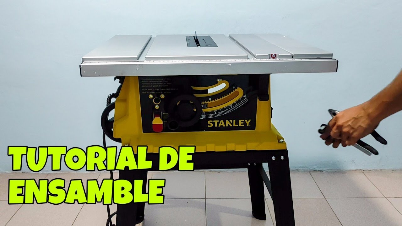 SIERRA DE BANCO STANLEY - Tutorial de ensamble