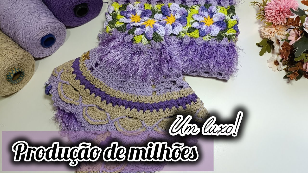 💥NOVIDADE!FIZ DUAS PASSADEIRAS LUXUOSAS NO MODELO QUERIDINHO DO ATELIÊ #produçãodecroche 
