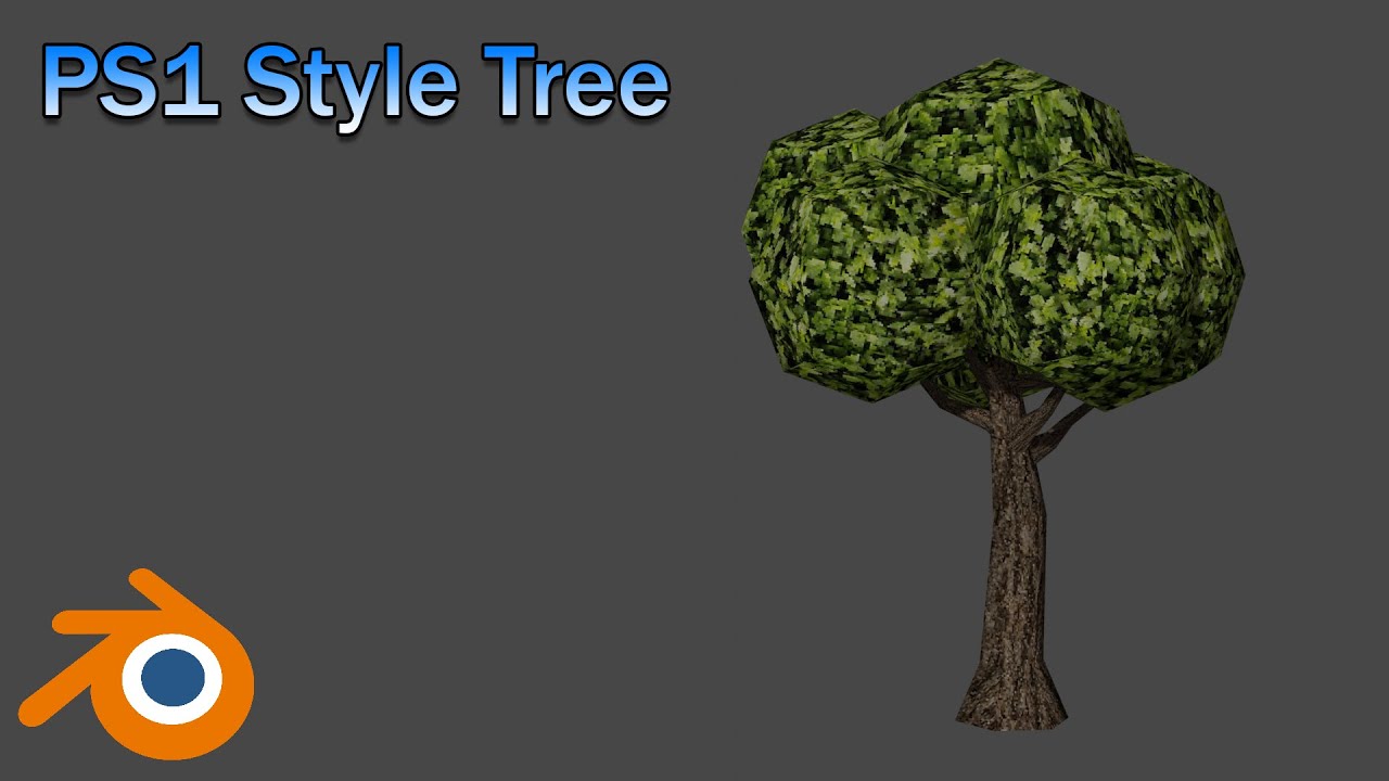 How to make a PS1 Style Tree in Blender