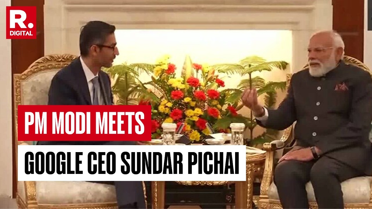 BREAKING: PM Modi Meets Google CEO Sundar Pichai On Sidelines Of AI Impact Summit 2026
